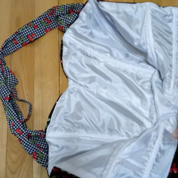 Handmade Cherry 50's Style Pinup Dress - Picture 5 of 8